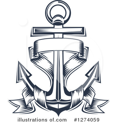 Royalty-Free (RF) Anchor Clipart Illustration by Vector Tradition SM - Stock Sample #1274059