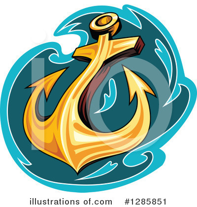 Royalty-Free (RF) Anchor Clipart Illustration by Vector Tradition SM - Stock Sample #1285851