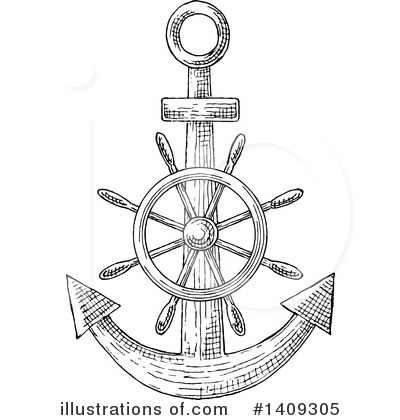 Royalty-Free (RF) Anchor Clipart Illustration by Vector Tradition SM - Stock Sample #1409305