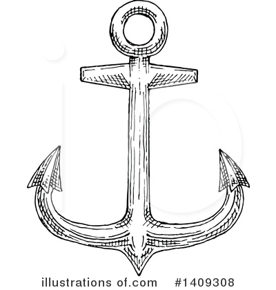 Royalty-Free (RF) Anchor Clipart Illustration by Vector Tradition SM - Stock Sample #1409308