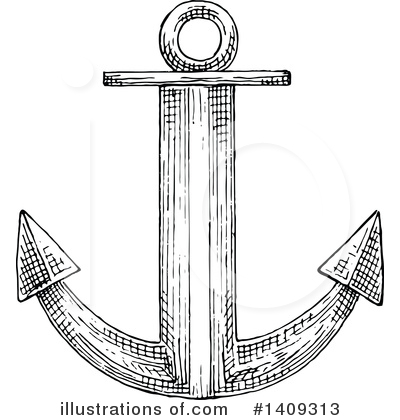 Royalty-Free (RF) Anchor Clipart Illustration by Vector Tradition SM - Stock Sample #1409313