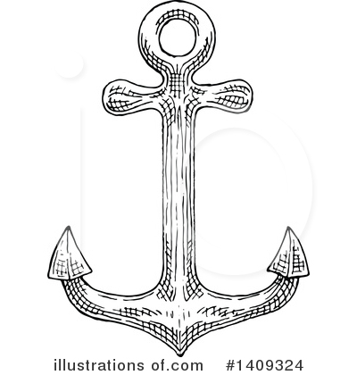 Royalty-Free (RF) Anchor Clipart Illustration by Vector Tradition SM - Stock Sample #1409324