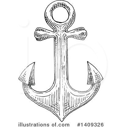 Royalty-Free (RF) Anchor Clipart Illustration by Vector Tradition SM - Stock Sample #1409326