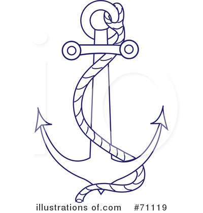 Royalty-Free (RF) Anchor Clipart Illustration by Pams Clipart - Stock Sample #71119