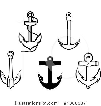 Royalty-Free (RF) Anchors Clipart Illustration by Vector Tradition SM - Stock Sample #1066337