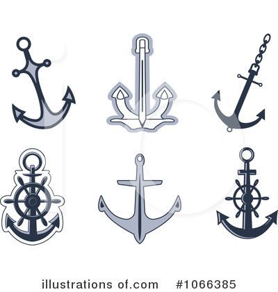Royalty-Free (RF) Anchors Clipart Illustration by Vector Tradition SM - Stock Sample #1066385