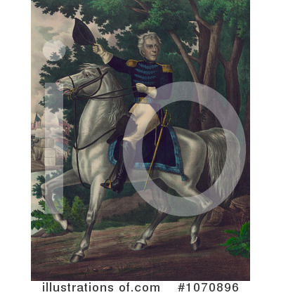 Royalty-Free (RF) Andrew Jackson Clipart Illustration by JVPD - Stock Sample #1070896