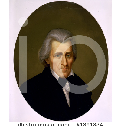 Royalty-Free (RF) Andrew Jackson Clipart Illustration by JVPD - Stock Sample #1391834