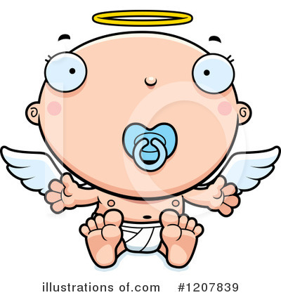 Royalty-Free (RF) Angel Baby Clipart Illustration by Cory Thoman - Stock Sample #1207839