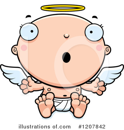 Royalty-Free (RF) Angel Baby Clipart Illustration by Cory Thoman - Stock Sample #1207842