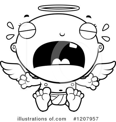 Royalty-Free (RF) Angel Baby Clipart Illustration by Cory Thoman - Stock Sample #1207957