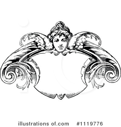 Royalty-Free (RF) Angel Clipart Illustration by Prawny Vintage - Stock Sample #1119776