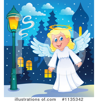 Royalty-Free (RF) Angel Clipart Illustration by visekart - Stock Sample #1135342