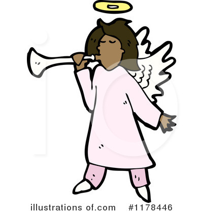 Royalty-Free (RF) Angel Clipart Illustration by lineartestpilot - Stock Sample #1178446