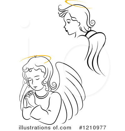Prayer Clipart #1210977 by Vector Tradition SM