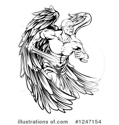 Royalty-Free (RF) Angel Clipart Illustration by AtStockIllustration - Stock Sample #1247154