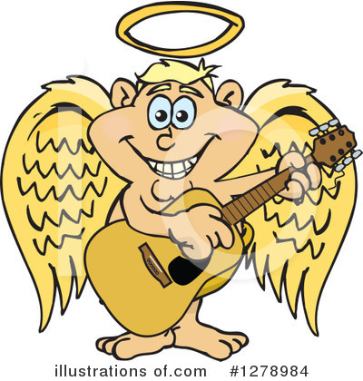 Royalty-Free (RF) Angel Clipart Illustration by Dennis Holmes Designs - Stock Sample #1278984