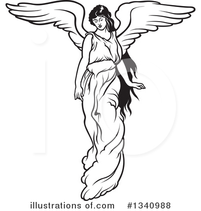 Royalty-Free (RF) Angel Clipart Illustration by dero - Stock Sample #1340988
