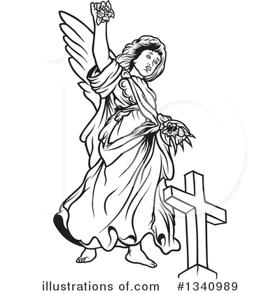 Royalty-Free (RF) Angel Clipart Illustration by dero - Stock Sample #1340989