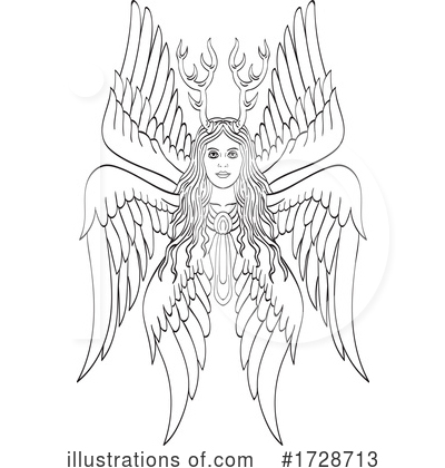 Royalty-Free (RF) Angel Clipart Illustration by patrimonio - Stock Sample #1728713