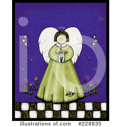 Royalty-Free (RF) Angel Clipart Illustration by inkgraphics - Stock Sample #228835
