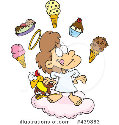 Royalty-Free (RF) Angel Clipart Illustration by toonaday - Stock Sample #439383