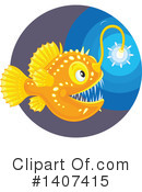 Anglerfish Clipart #1407415 by Alex Bannykh