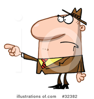 Royalty-Free (RF) Angry Clipart Illustration by Hit Toon - Stock Sample #32382