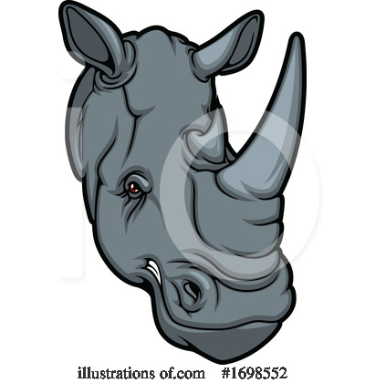 Rhinoceros Clipart #1698552 by Vector Tradition SM