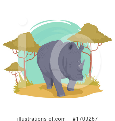Rhino Clipart #1709267 by BNP Design Studio