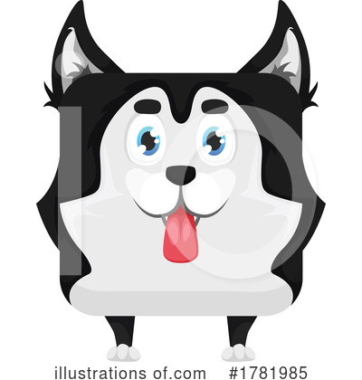 Husky Clipart #1781985 by Vector Tradition SM