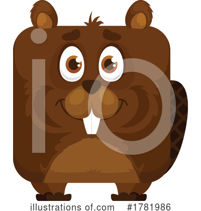 Beaver Clipart #1781986 by Vector Tradition SM