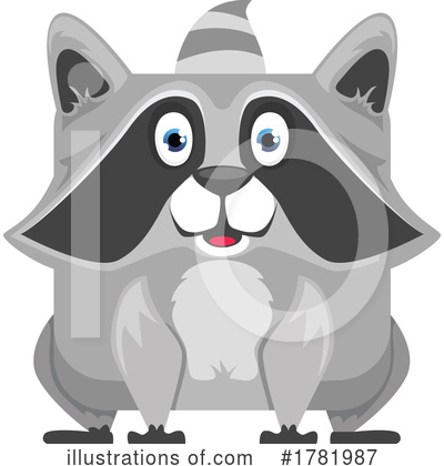 Raccoons Clipart #1781987 by Vector Tradition SM