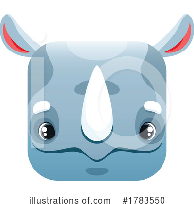 Rhinoceros Clipart #1783550 by Vector Tradition SM