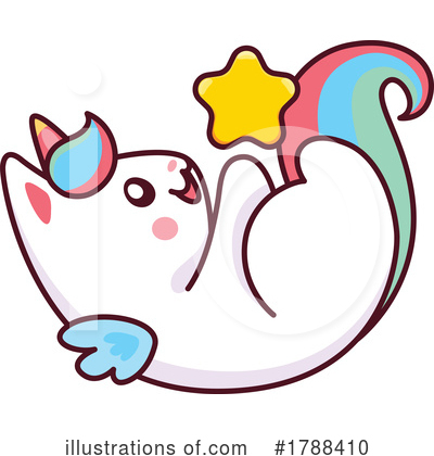 Unicorn Cat Clipart #1788410 by Vector Tradition SM