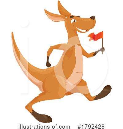 Kangaroo Clipart #1792428 by Vector Tradition SM