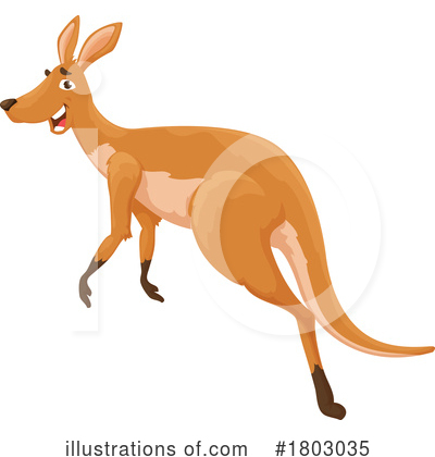 Kangaroo Clipart #1803035 by Vector Tradition SM