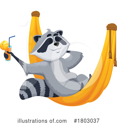Raccoons Clipart #1803037 by Vector Tradition SM