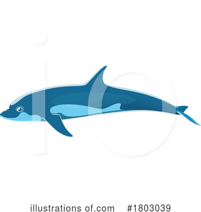 Dolphin Clipart #1803039 by Vector Tradition SM