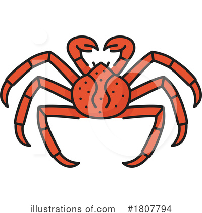 Crab Clipart #1807794 by Vector Tradition SM