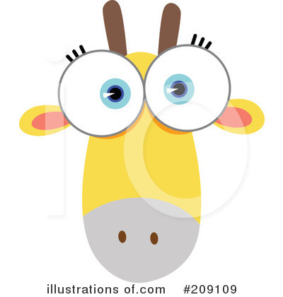 Royalty-Free (RF) Animal Face Clipart Illustration by Qiun - Stock Sample #209109