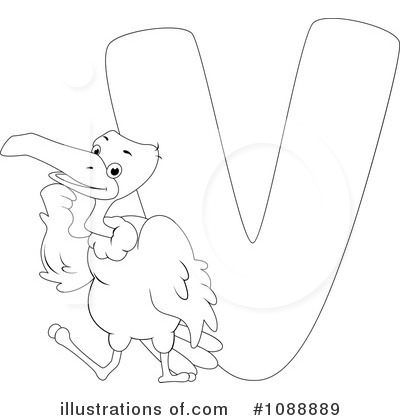 Royalty-Free (RF) Animal Letters Clipart Illustration by BNP Design Studio - Stock Sample #1088889