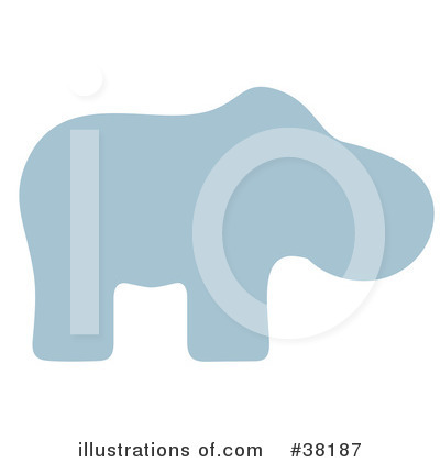 Royalty-Free (RF) Animal Silhouette Clipart Illustration by Alex Bannykh - Stock Sample #38187