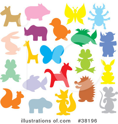 Royalty-Free (RF) Animal Silhouette Clipart Illustration by Alex Bannykh - Stock Sample #38196