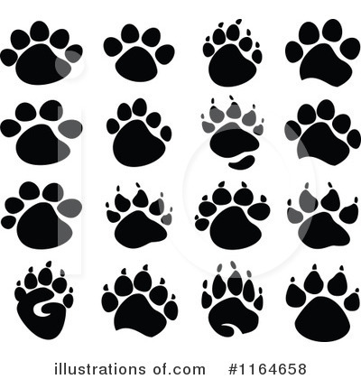Animal Tracks Clipart #1164658 by Chromaco