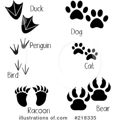 Footprints Clipart #218335 by Pams Clipart
