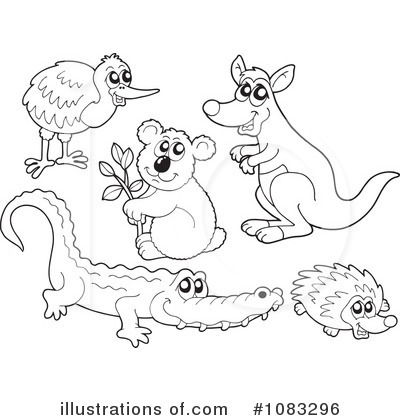 Aussie Animals Clipart #1083296 by visekart