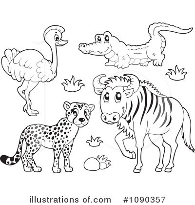 Royalty-Free (RF) Animals Clipart Illustration by visekart - Stock Sample #1090357