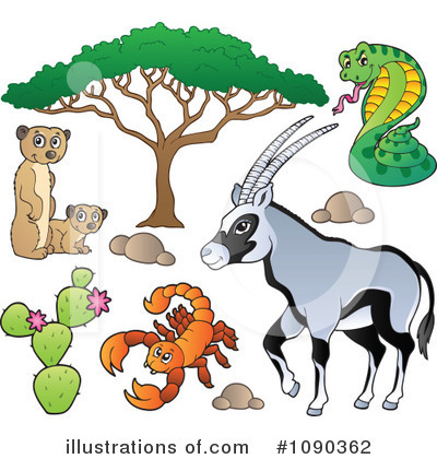 Royalty-Free (RF) Animals Clipart Illustration by visekart - Stock Sample #1090362