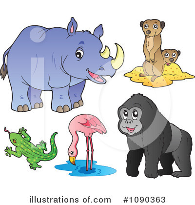 Royalty-Free (RF) Animals Clipart Illustration by visekart - Stock Sample #1090363